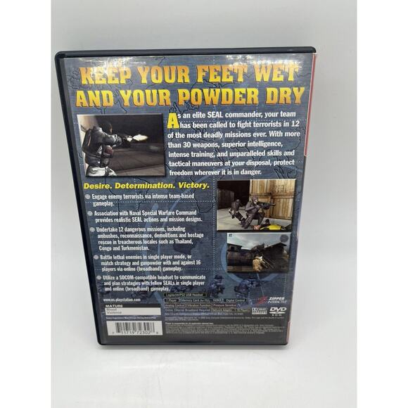 SOCOM: U.S. Navy SEALs Greatest Hits (Sony PlayStation 2, 2003) PS2 Tested - Picture 4 of 9